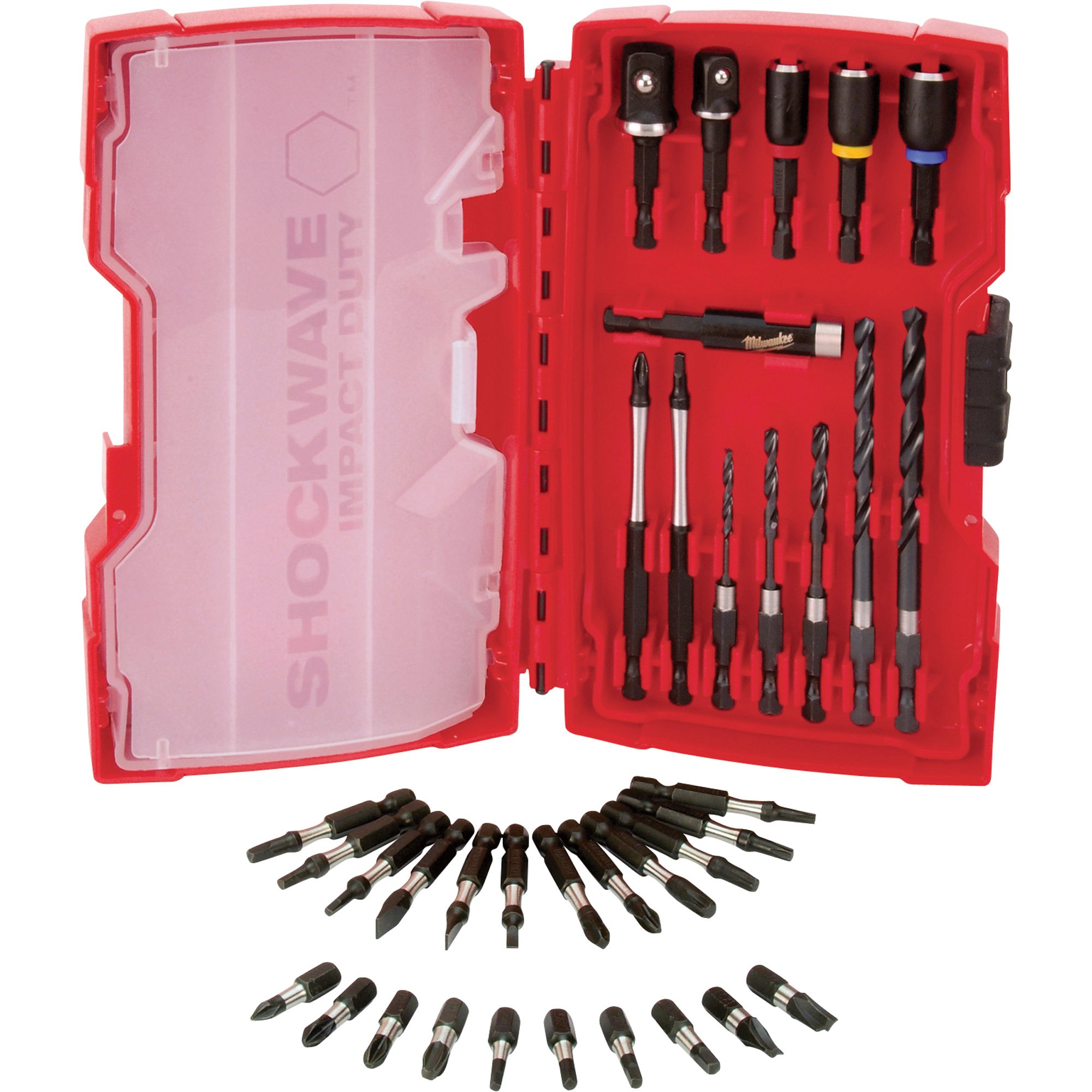 Milwaukee Shockwave Drill/Driver Bit Set — 35-Pc., Model# 48-32-4402